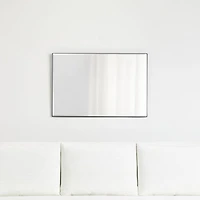 Edge Medium Black Rectangle Wall Mirror 24"x36"