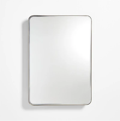 Edge Large Brass Rounded Rectangle Medicine Cabinet
