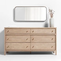 Edge Brass Metal Wide Depth Wall Mirror 19"x42"