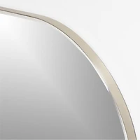 Edge Nickel Rounded Square Wall Mirror