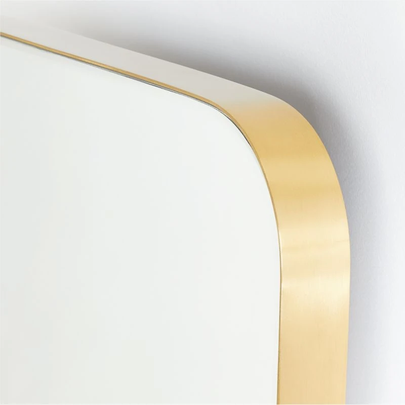 Edge Brass Standing Mirror