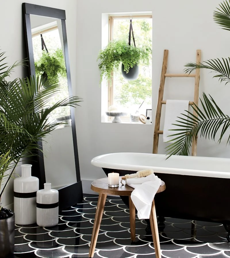 Colby Gunmetal Floor Mirror