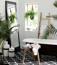 Colby Gunmetal Floor Mirror