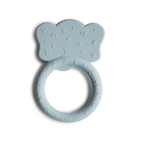 Mushie Blue Elephant Silicone Baby Teether
