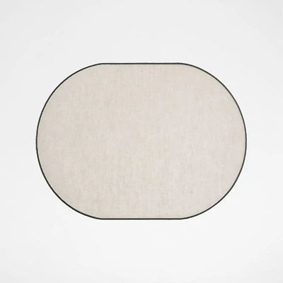 Elevated Linen Easy Care Desert Green Placemat