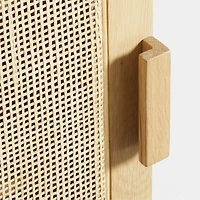 Eli Natural Oak Wood Bathroom Storage Tower