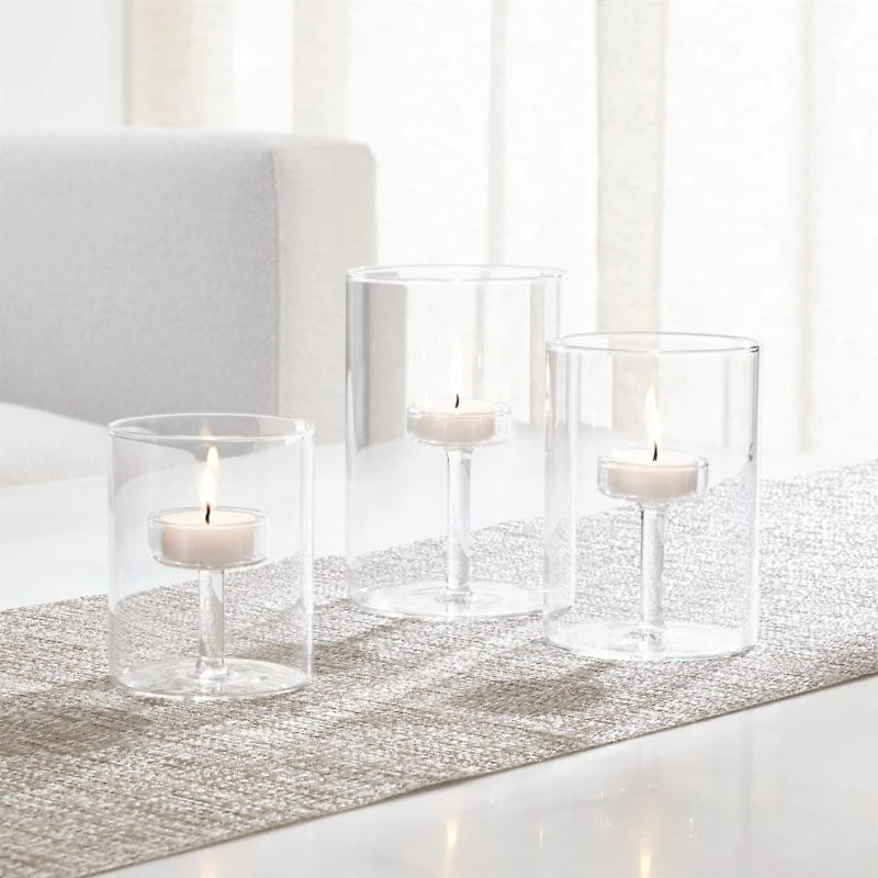 Elsa Large Glass Tealight Candle Holder