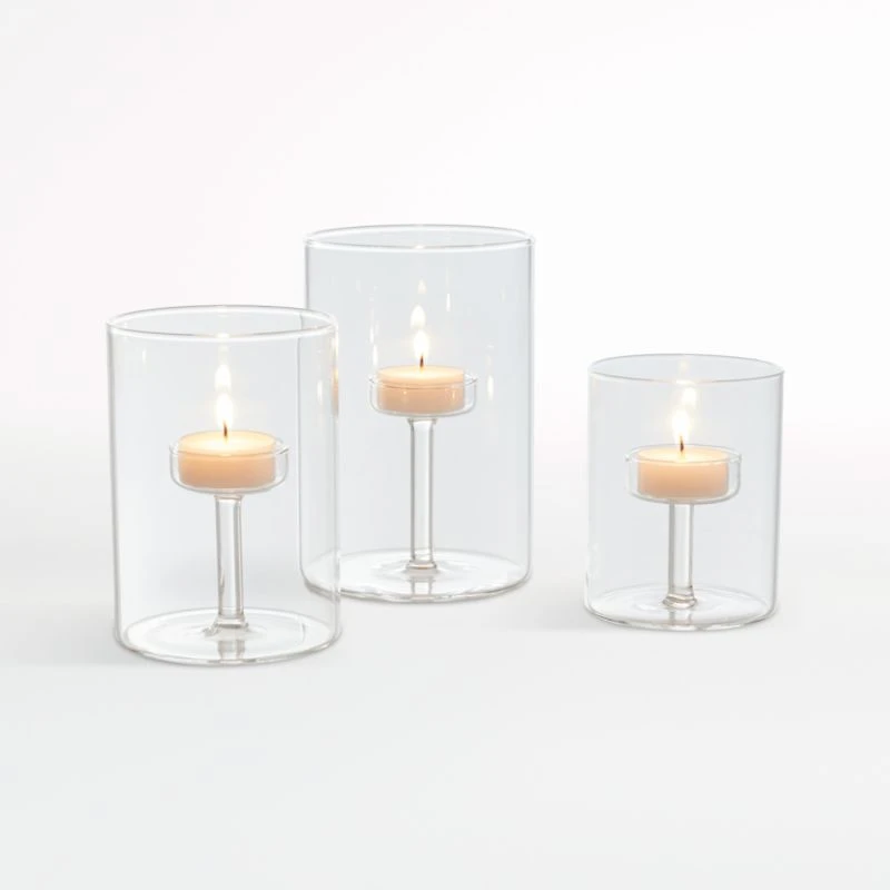 Elsa Large Glass Tealight Candle Holder