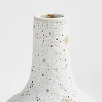 Ema Small White Ceramic Vase 8"