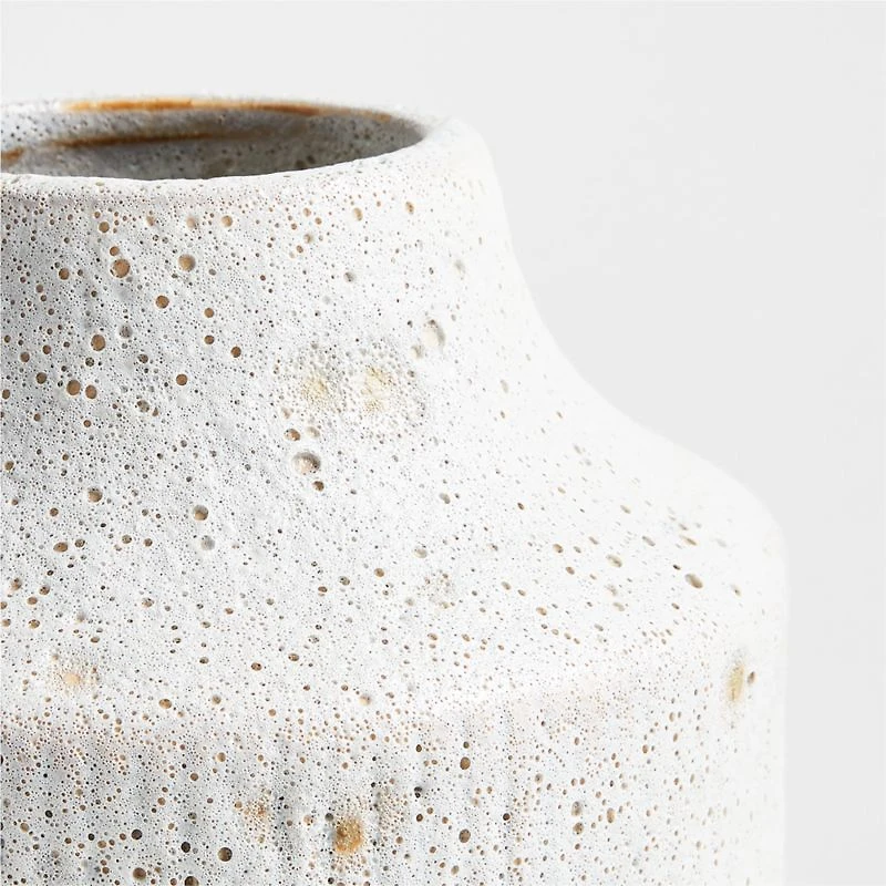 Ema Large White Ceramic Floor Vase 19"
