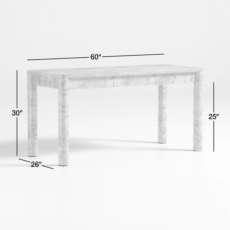 Emerson Mappa Burl Desk