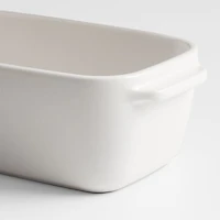 Emile Henry x Crate & Barrel Cream Ceramic Loaf Pan