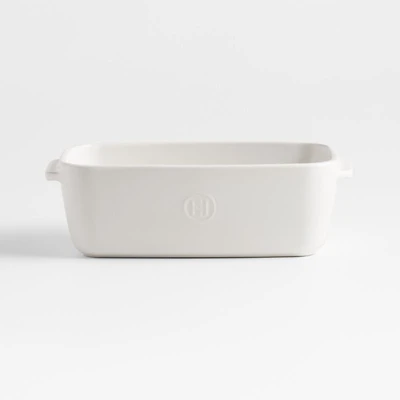 Emile Henry x Crate & Barrel Cream Ceramic Loaf Pan