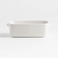 Emile Henry x Crate & Barrel Cream Ceramic Loaf Pan