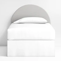 Emma Grey Upholstered Arched Kids Twin Headboard