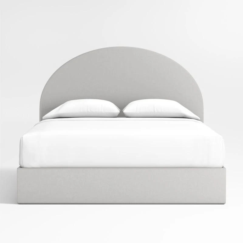 Emma Upholstered Arched Kids Full Storage Bed