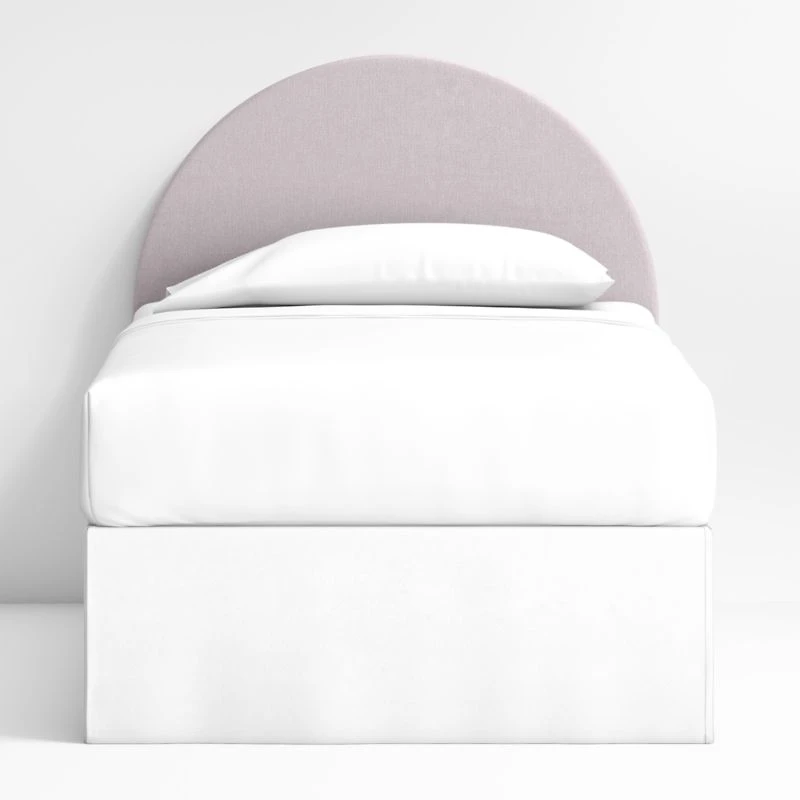 Emma Lilac Upholstered Arched Kids Twin Headboard