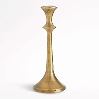 Emmett Antique Brass Taper Candle Holder 9.25"
