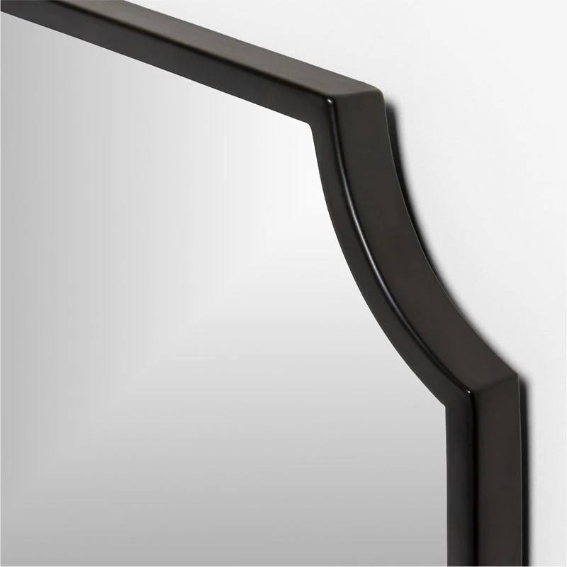 Emmy Long Black Wall Mirror 72"x30"