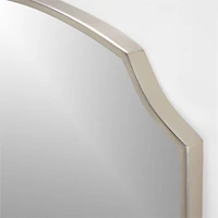 Emmy Narrow Pewter Silver Arch Floor Mirror 32"x76.25"