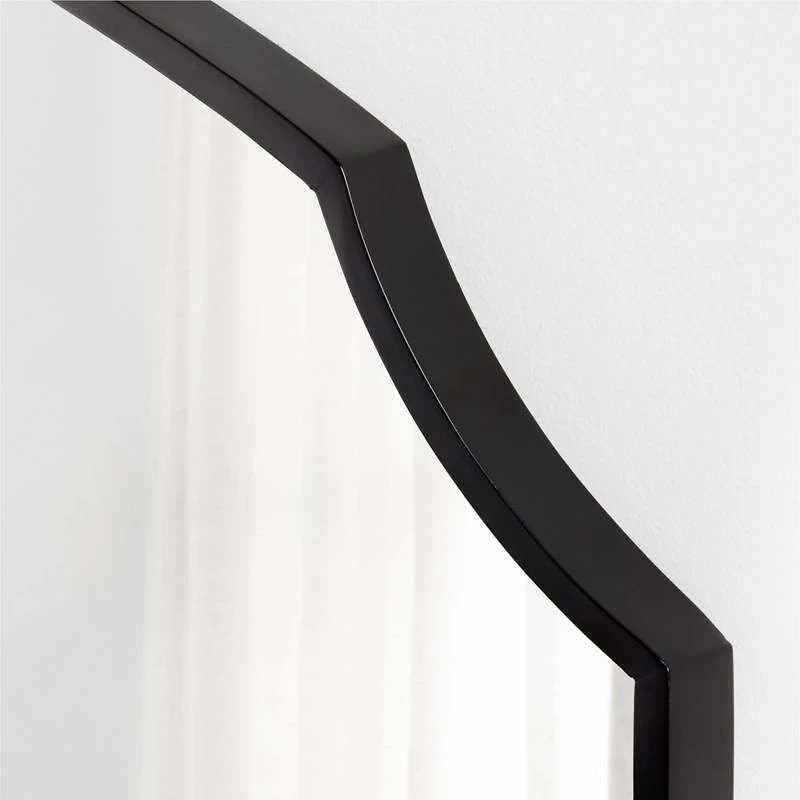 Emmy Black Wall Mirror 36"x40"