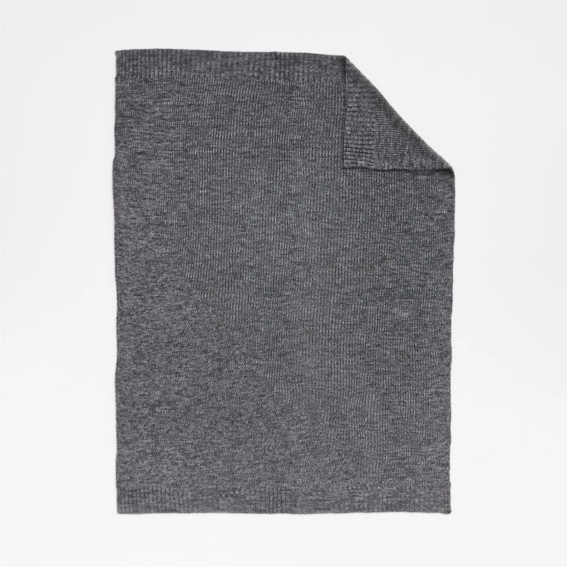 Sweater Knit 70"x55" Storm Grey Throw Blanket