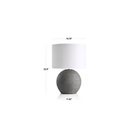 Esphera Grey Round Table Lamp, Set of 2
