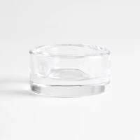 Essential Modern Short Glass Tealight Candle Holder
