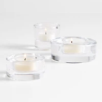 Essential Modern Short Glass Tealight Candle Holder