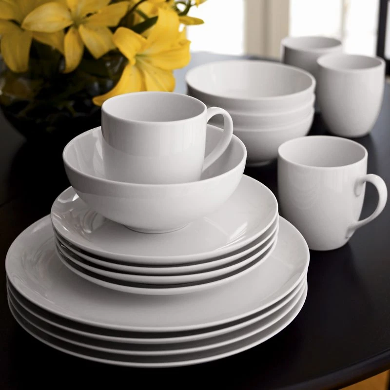 Aspen Porcelain Coupe Dinner Plates, Set of 8