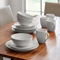 Aspen Porcelain Coupe Dinner Plates, Set of 8