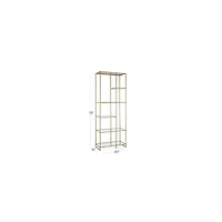 Estelle Brass And Glass Bookcase