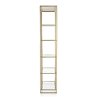 Estelle Brass And Glass Bookcase