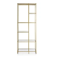 Estelle Brass And Glass Bookcase