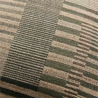 Etta Silk Wool Blend 20"x20" Burnt Green Multi Throw Pillow with Feather Insert