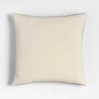 Etta Silk Wool Blend 20"x20" Burnt Green Multi Throw Pillow with Feather Insert