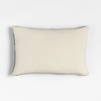Etta Silk Wool Blend 22"x15" Multi Throw Pillow Cover
