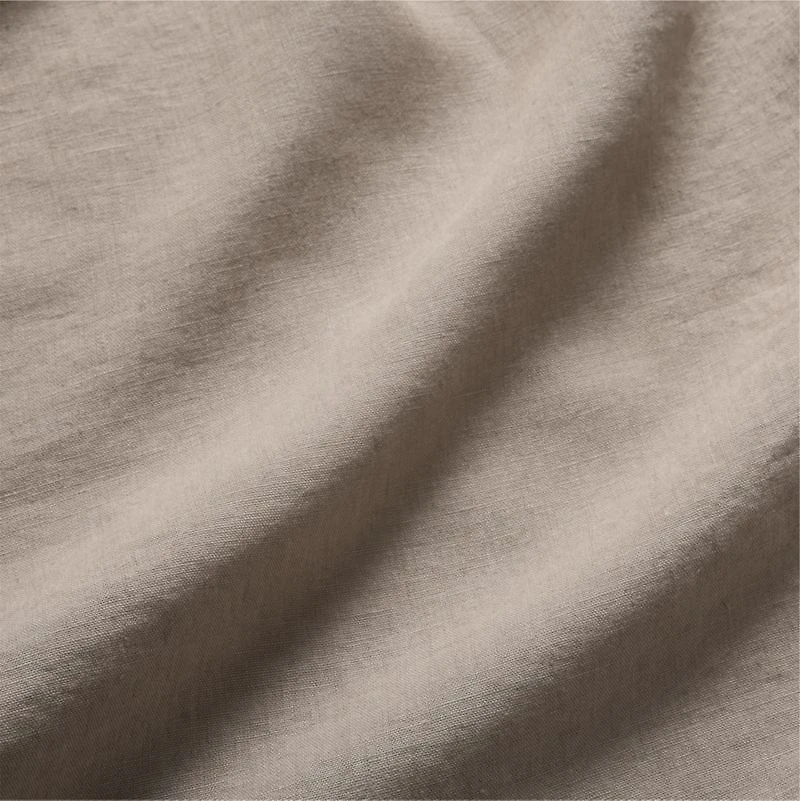 Aire Natural EUROPEAN FLAX ™-Certified Linen Clay Taupe Standard Pillowcases, Set of 2