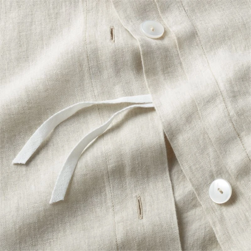Aire Natural EUROPEAN FLAX ™-Certified Linen Warm Natural Full/Queen Duvet Cover