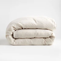 Aire Natural EUROPEAN FLAX ™-Certified Linen Warm Natural Full/Queen Duvet Cover