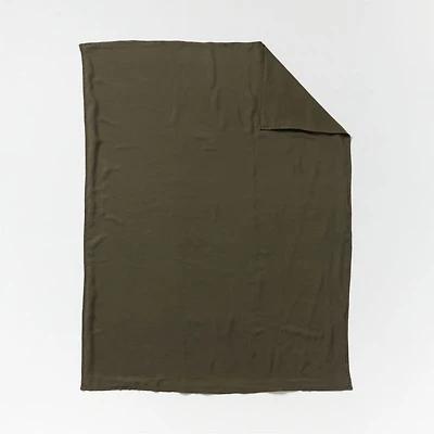 Aire Natural EUROPEAN FLAX ™-Certified Linen Burnt Green Twin/Twin XL Duvet Cover