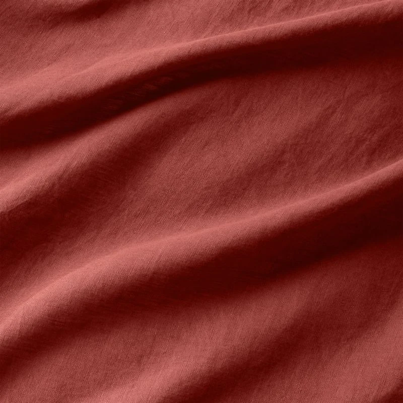 Aire Natural EUROPEAN FLAX ™-Certified Linen Castilian Red Full/Queen Duvet Cover
