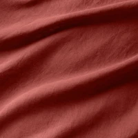 Aire Natural EUROPEAN FLAX ™-Certified Linen Castilian Red Full/Queen Duvet Cover