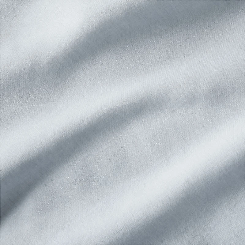 Aire Natural EUROPEAN FLAX ™-Certified Linen Mist Blue Standard Pillowcases, Set of 2