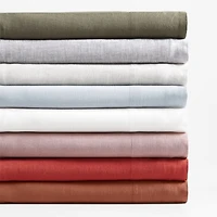 Aire Natural EUROPEAN FLAX ™-Certified Linen Moody Mauve Full Bed Sheet Set