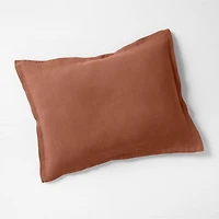Aire Natural EUROPEAN FLAX ™-Certified Linen Spice Orange King Bed Pillow Sham