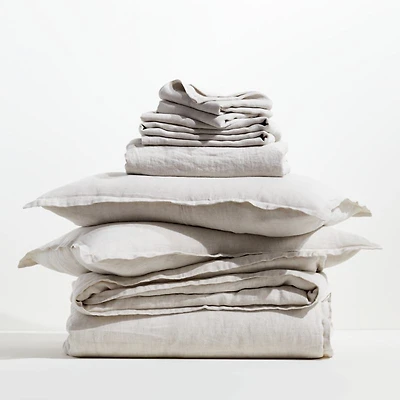 Aire Natural EUROPEAN FLAX ™-Certified Linen Warm Natural Full Bedding Set