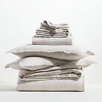 Aire Natural EUROPEAN FLAX ™-Certified Linen Warm Natural Full Bedding Set