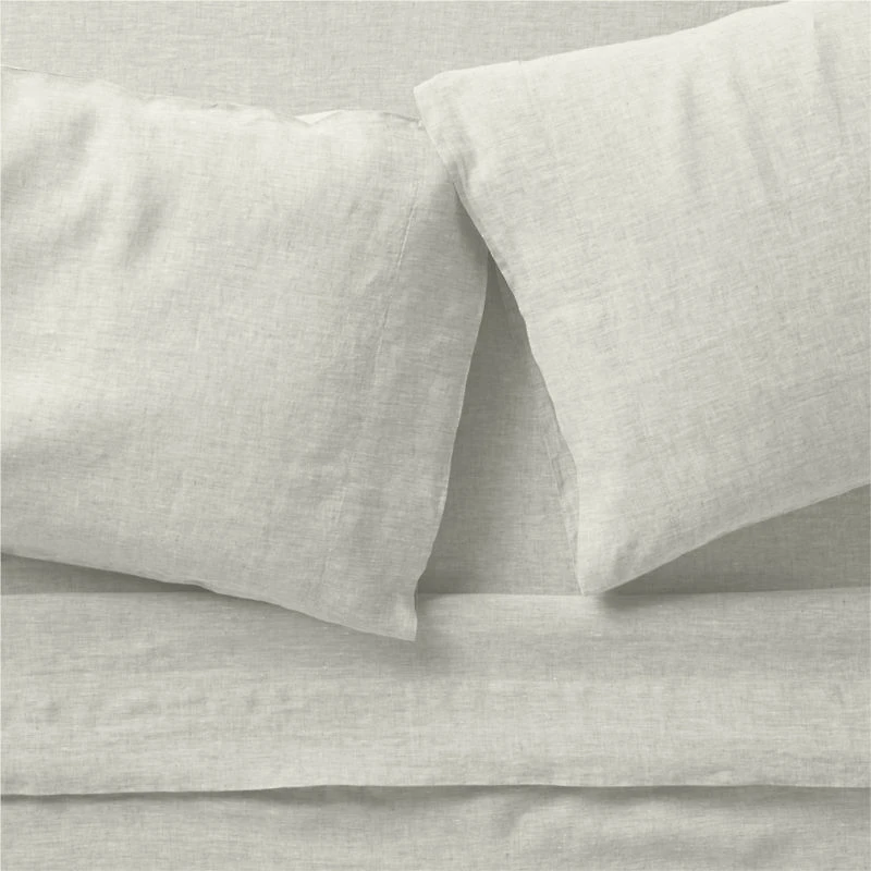 Aire Natural EUROPEAN FLAX ™-Certified Linen Warm Natural Twin/Twin XL Bed Sheet Set