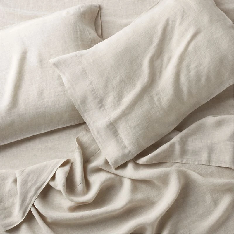Aire Natural EUROPEAN FLAX ™-Certified Linen Warm Natural Full Bedding Set